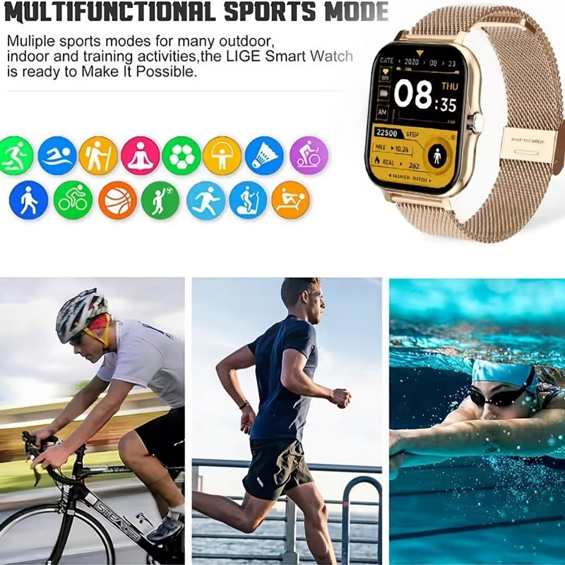 Veyora P90 Smartwatch for Man & Women – Bluetooth Calls & Fitness Tracker